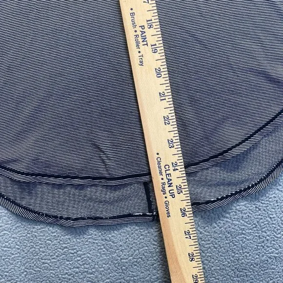 Athleta Womens Shanti Micro Stripe Tank Top Large S Tencel Black White Workout - Picture 4 of 9